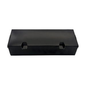 PRODELPAK Black Flower Sandwich Box - Black | Medium (25.3cm x 7.9cm x 5.8cm)